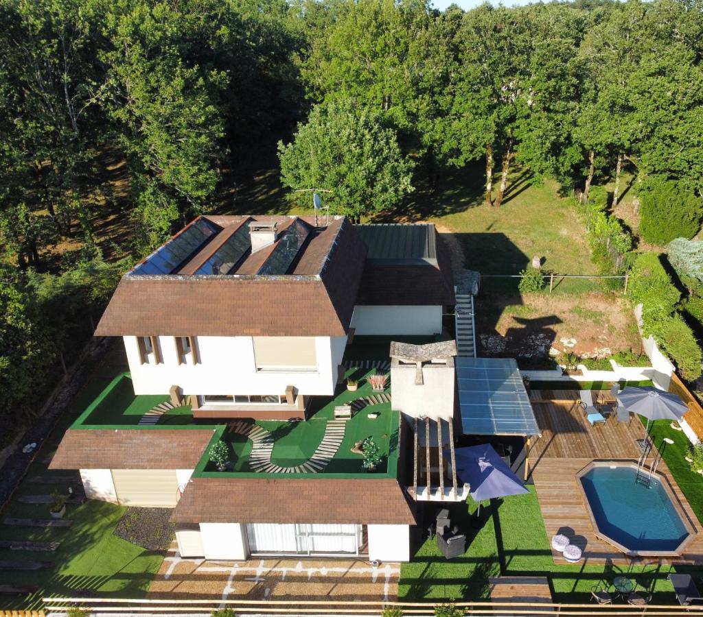 Lapausedegout Piscine Chambres Climatisees Jacuzzi Terrasse Lachapelle-Auzac Exterior foto